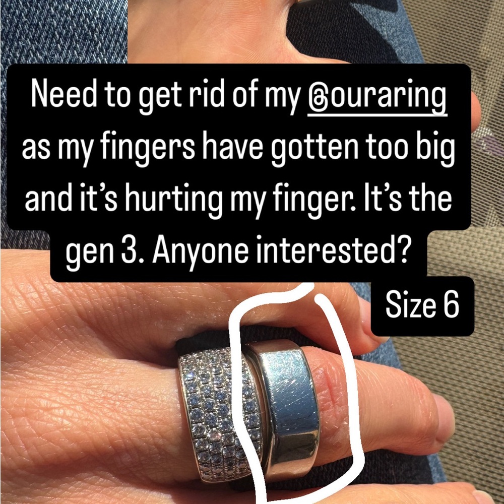 Silver Oura Ring - Gen 3
